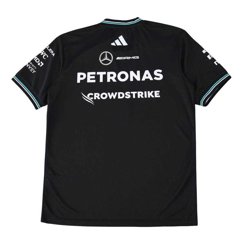 Maglia a maniche corte Mercedes F1 2025 nera