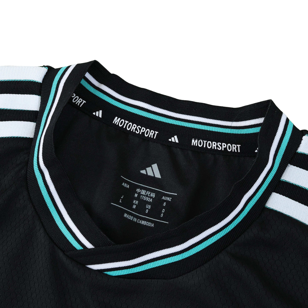 Maglia a maniche corte Mercedes F1 2025 nera