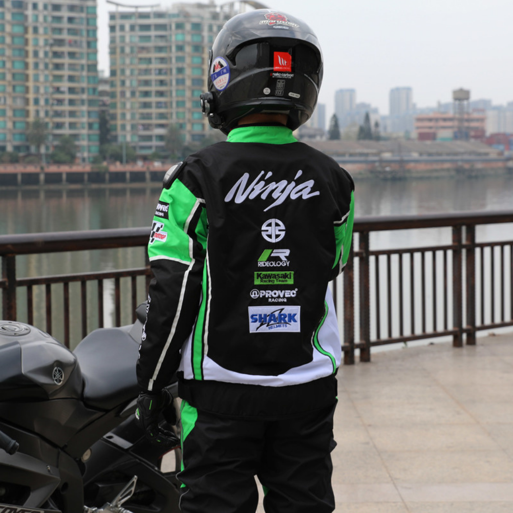 KAWASAKI MOTORSPORT PROTECTIVE LEATHER RACING JACKET