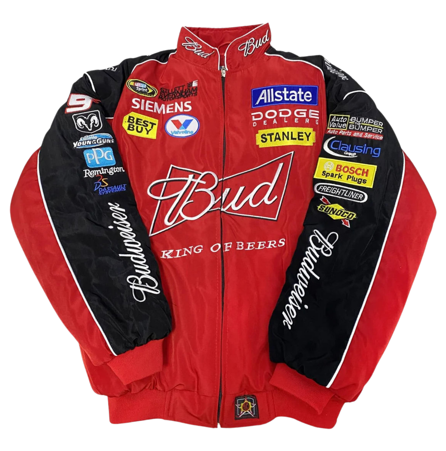 BUDWEISER VINTAGE RACING JACKET ROT