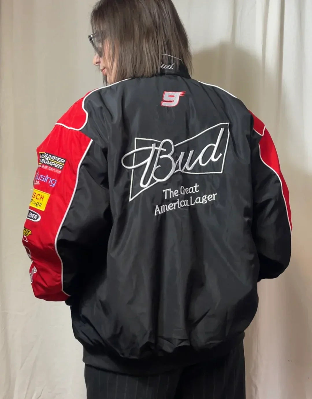 BUDWEISER VINTAGE-RENNJACKE