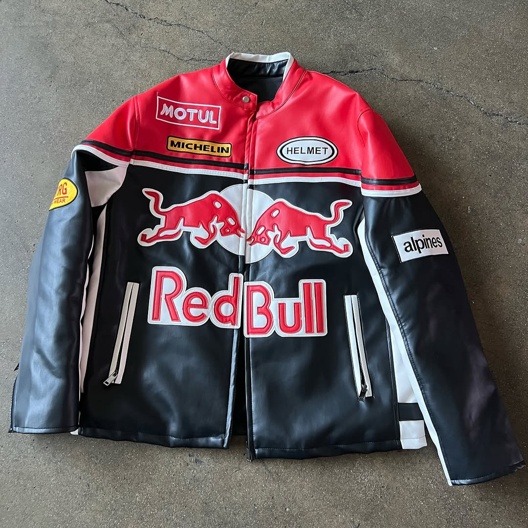 VINTAGE REDBULL F1 LEDERJACKE