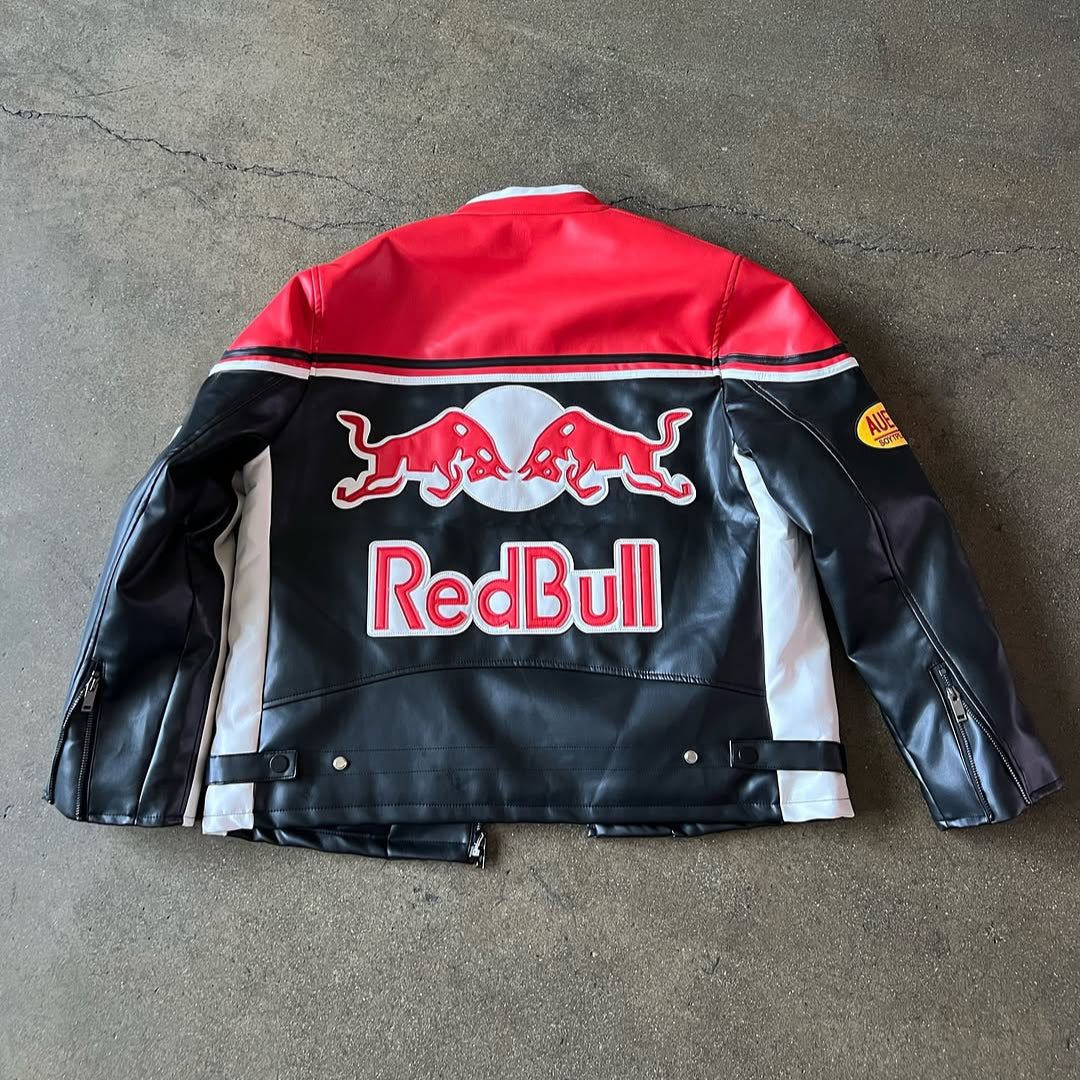 VINTAGE REDBULL F1 LEDERJACKE