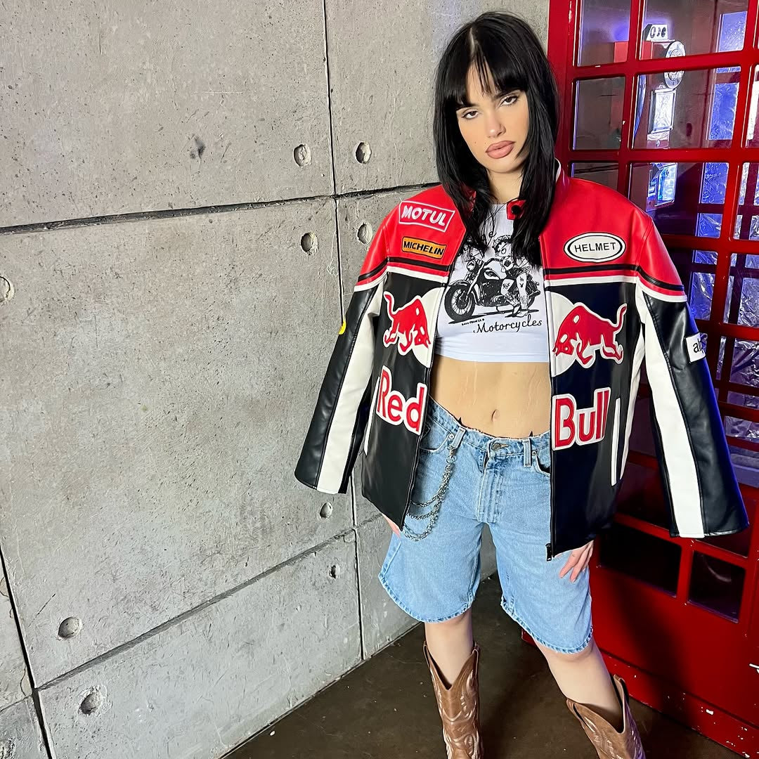 VINTAGE REDBULL F1 LEDERJACKE