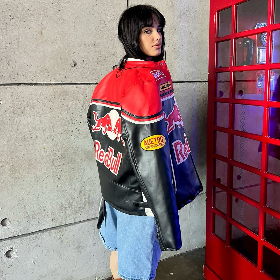 VINTAGE REDBULL F1 LEDERJACKE