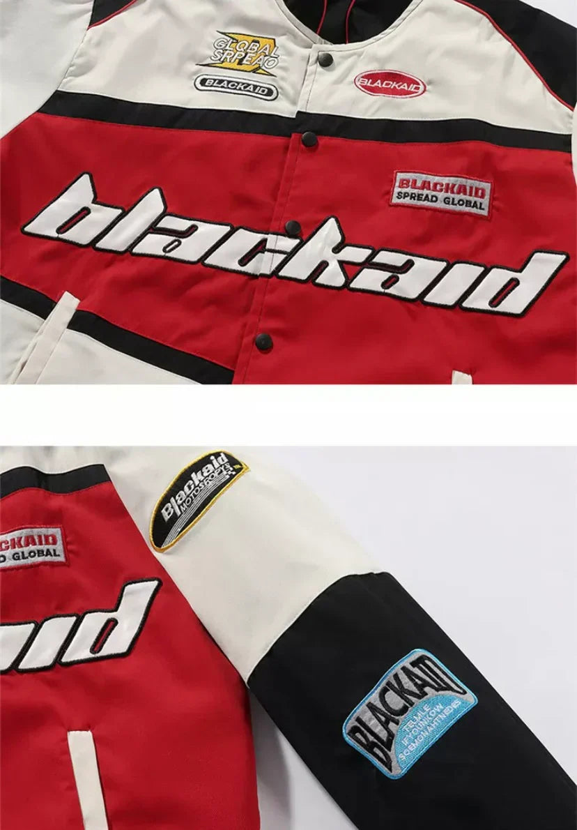 ROT/WEISSE BLACKAID-RENNJACKE
