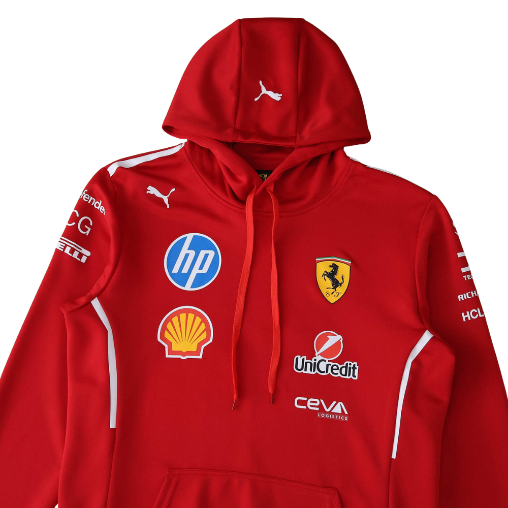Felpa con cappuccio del team Ferrari F1 2025
