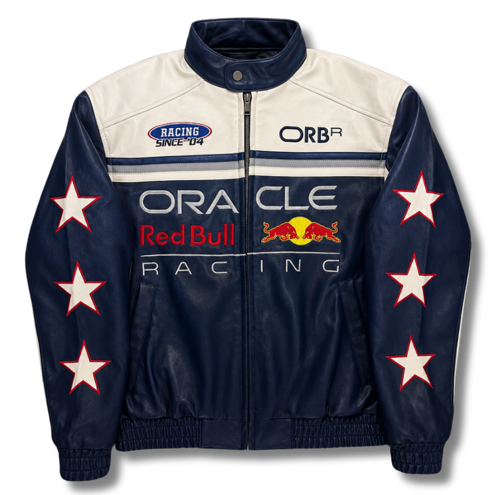 "MAX" RED BULL F1 LEATHER JACKET
