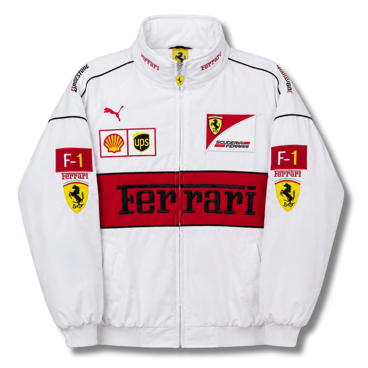 WHITE FORMULA 1 VINTAGE JACKET