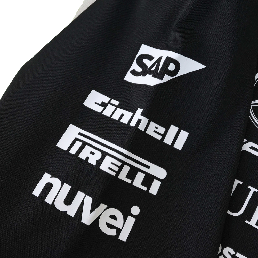 MERCEDES F1 2025 BLACK POLO SHIRT