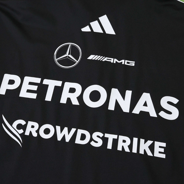 MERCEDES F1 2025 BLACK POLO SHIRT