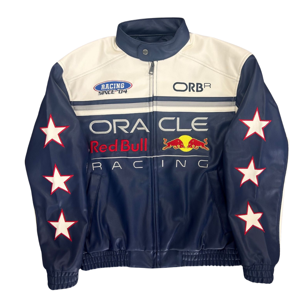 "MAX" RED BULL F1 LEATHER JACKET