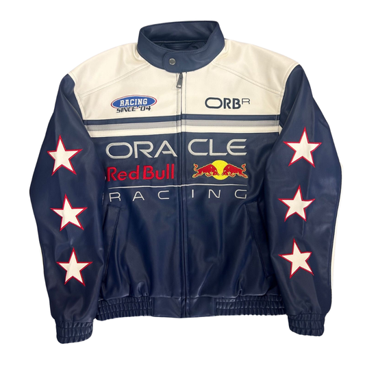 "MAX" RED BULL F1 LEATHER JACKET