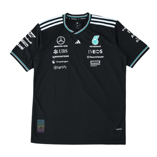 Mercedes F1 2025 Short Sleeve Jersey Black