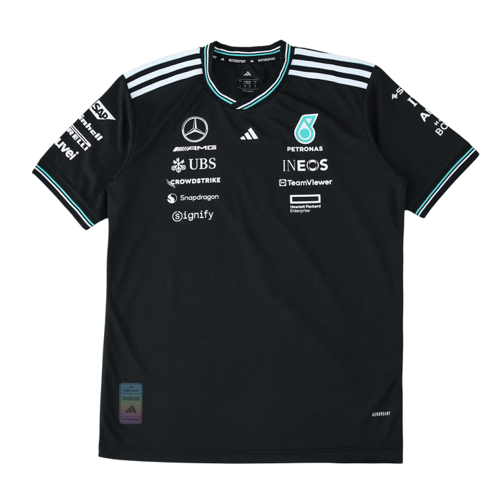 Mercedes F1 2025 Short Sleeve Jersey Black