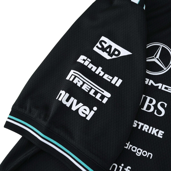 Mercedes F1 2025 Short Sleeve Jersey Black