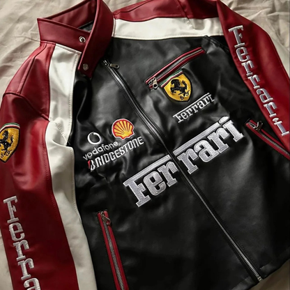 "MARANELLO" FORMULA 1 LEATHER JACKET