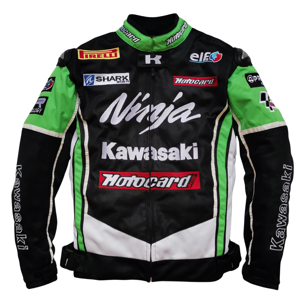 KAWASAKI MOTORSPORT PROTECTIVE LEATHER RACING JACKET