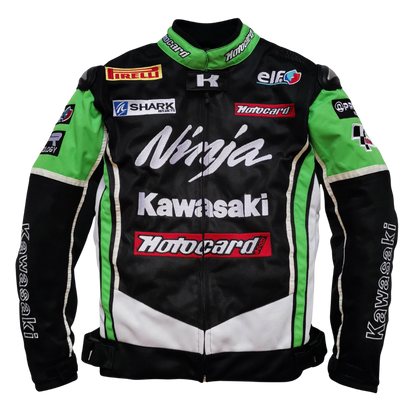 KAWASAKI MOTORSPORT PROTECTIVE LEATHER RACING JACKET