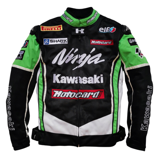 KAWASAKI MOTORSPORT PROTECTIVE LEATHER RACING JACKET