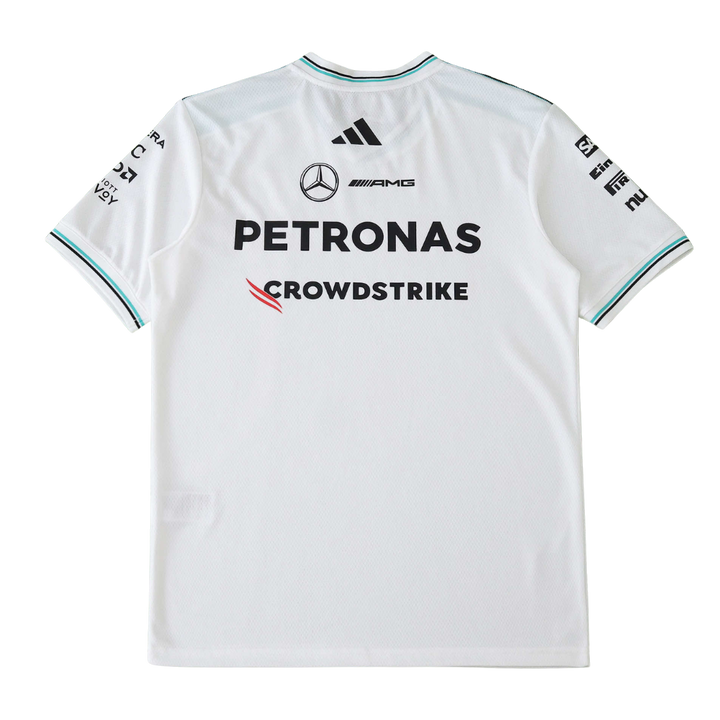 MERCEDES F1 2025 SHORT SLEEVE JERSEY WHITE