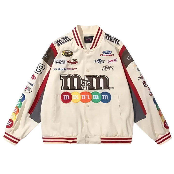 M&M RACING JACKET WHITE