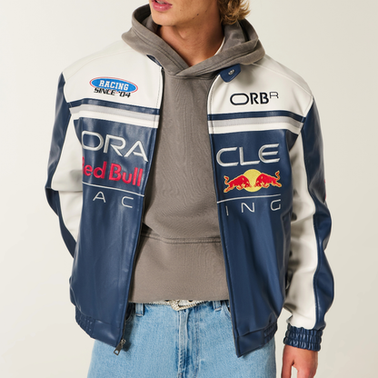 "MAX" RED BULL F1 LEATHER JACKET