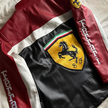 "MARANELLO" FORMULA 1 LEATHER JACKET