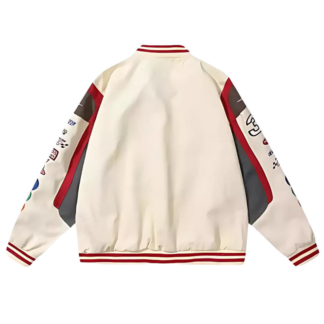 M&M RACING JACKET WHITE