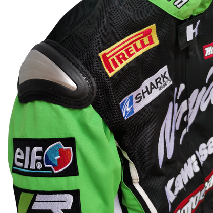 KAWASAKI MOTORSPORT PROTECTIVE LEATHER RACING JACKET
