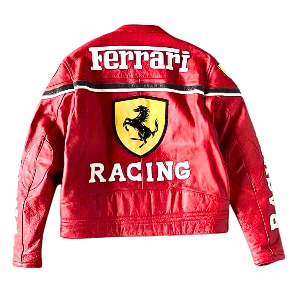 FORMULA 1 RACING LEATHER JACKET RED
