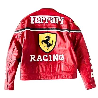 FORMULA 1 RACING LEATHER JACKET RED