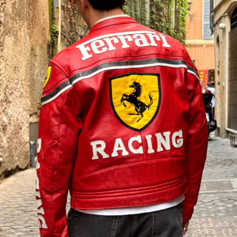 FORMULA 1 RACING LEATHER JACKET RED
