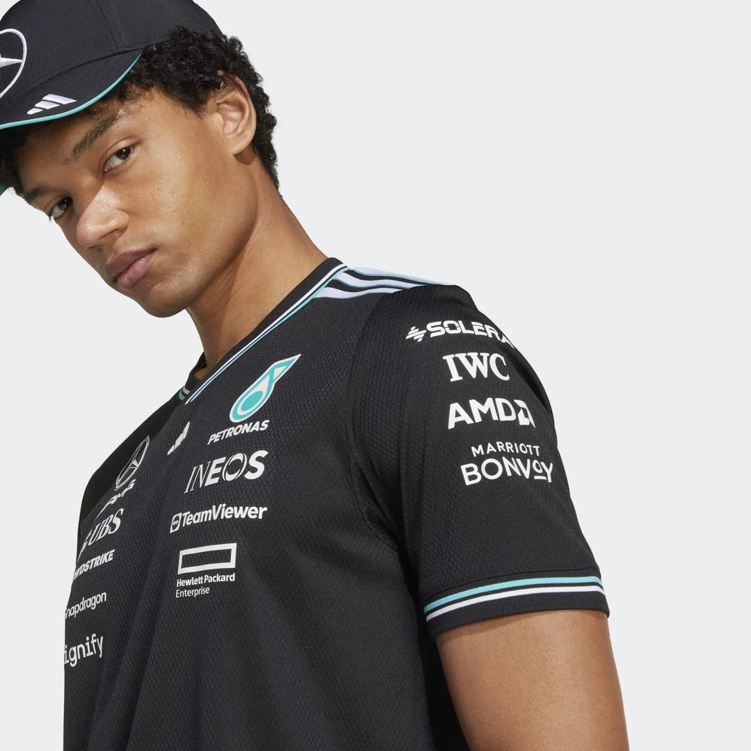 Mercedes F1 2025 Short Sleeve Jersey Black