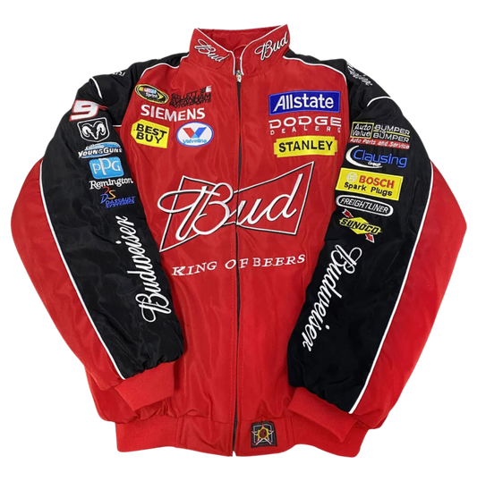 BUDWEISER VINTAGE RACING JACKET ROT