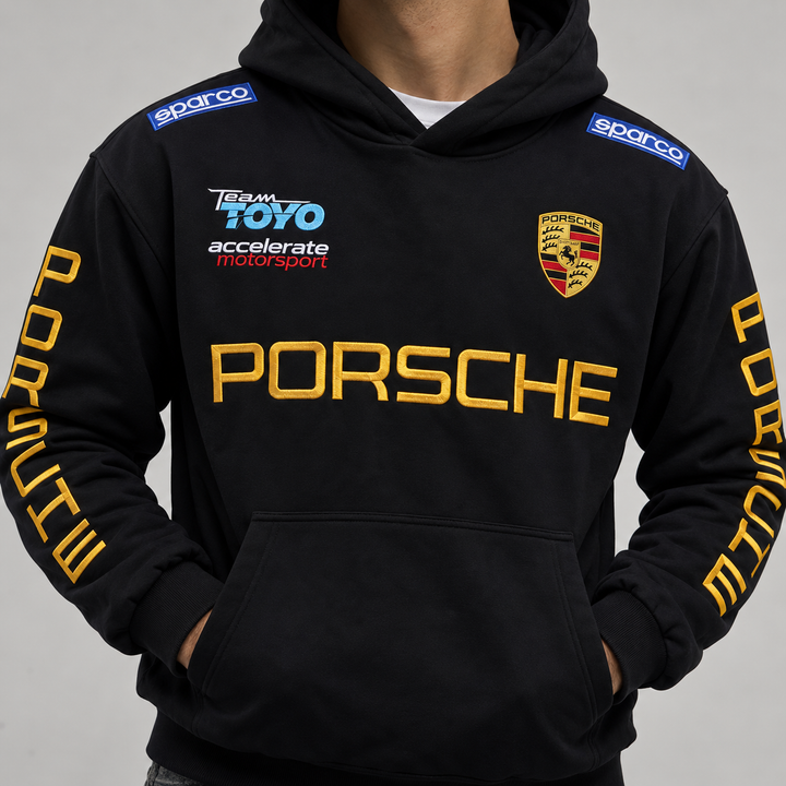 PORSCHE RACING EMBROIDERED HOODIE