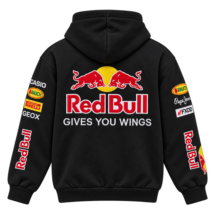 RED BULL F1 EMBROIDERED HOODIE