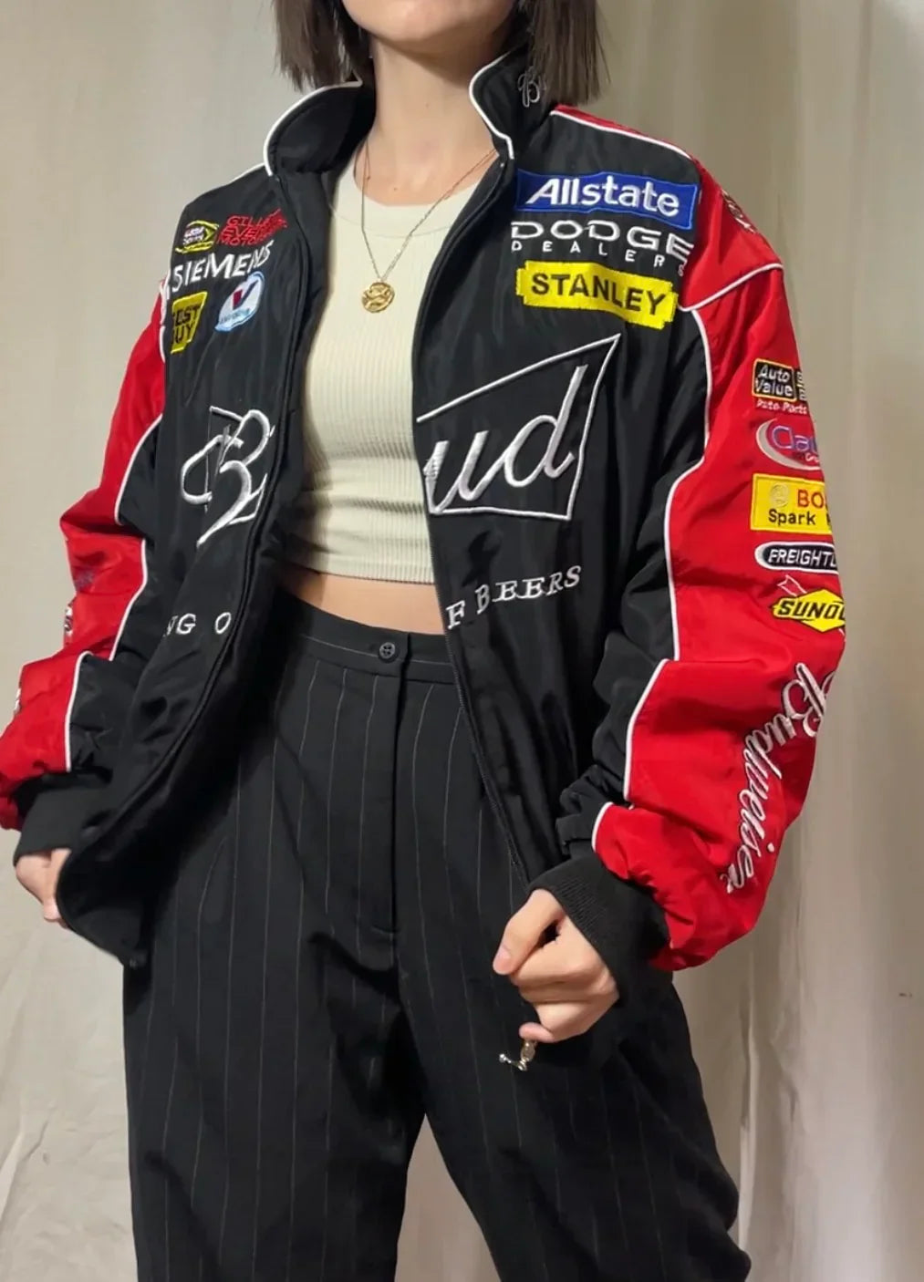 BUDWEISER VINTAGE JACKET BLACK