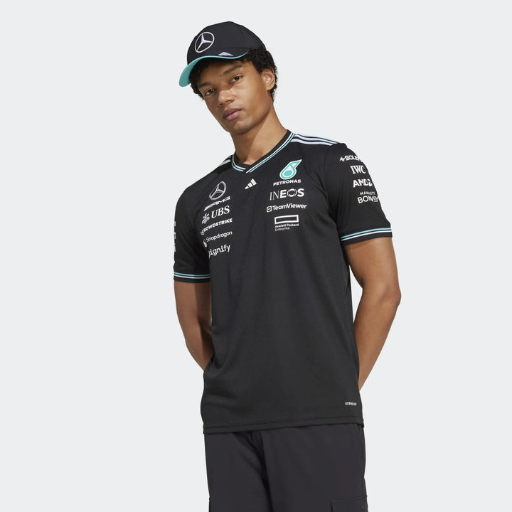 Mercedes F1 2025 Short Sleeve Jersey Black