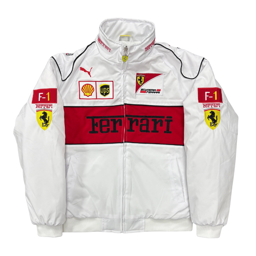 WHITE FORMULA 1 VINTAGE JACKET