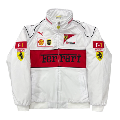 WHITE FORMULA 1 VINTAGE JACKET