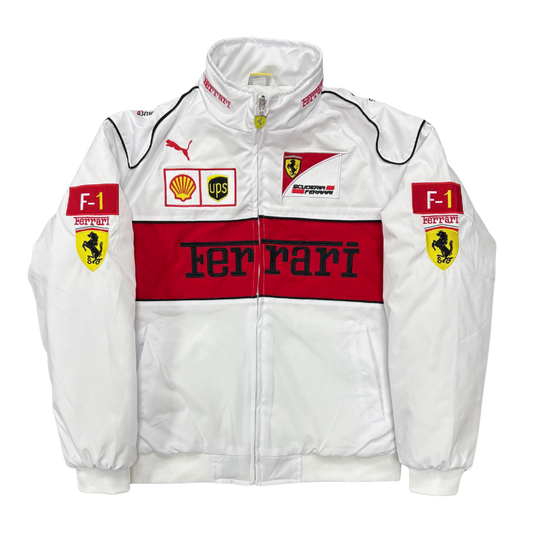 WHITE FORMULA 1 VINTAGE JACKET