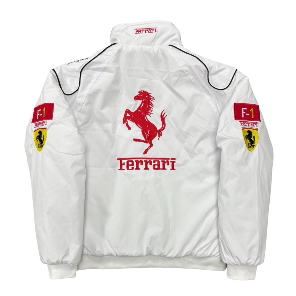 WHITE FORMULA 1 VINTAGE JACKET