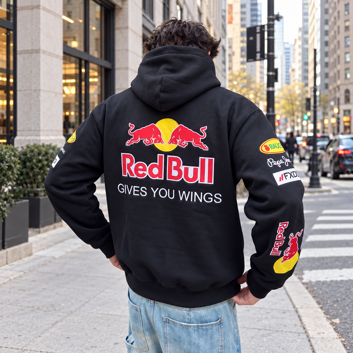 RED BULL F1 EMBROIDERED HOODIE