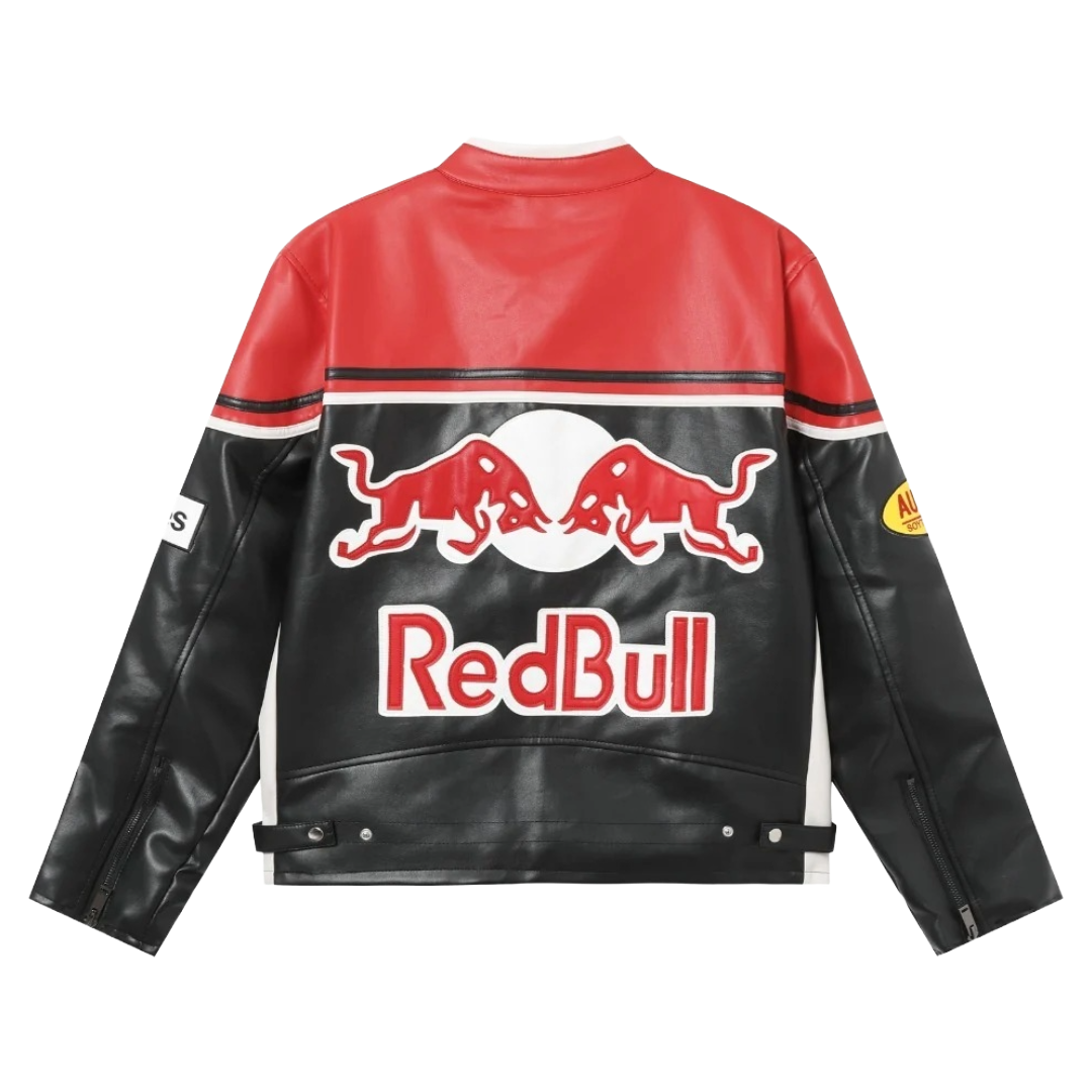 VINTAGE REDBULL F1 LEDERJACKE