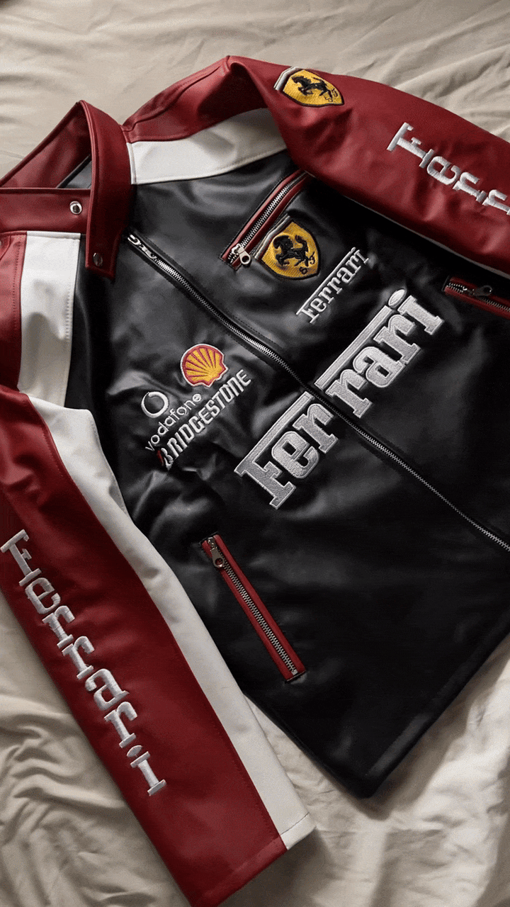 "MARANELLO" FORMULA 1 LEATHER JACKET