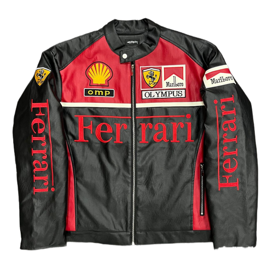 VINTAGE FERRARI F1 LEDERJACKE