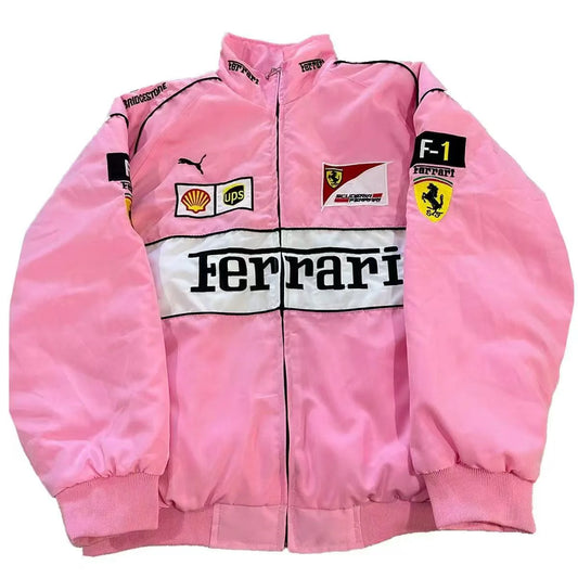 PINK FERRARI F1 VINTAGE JACKET