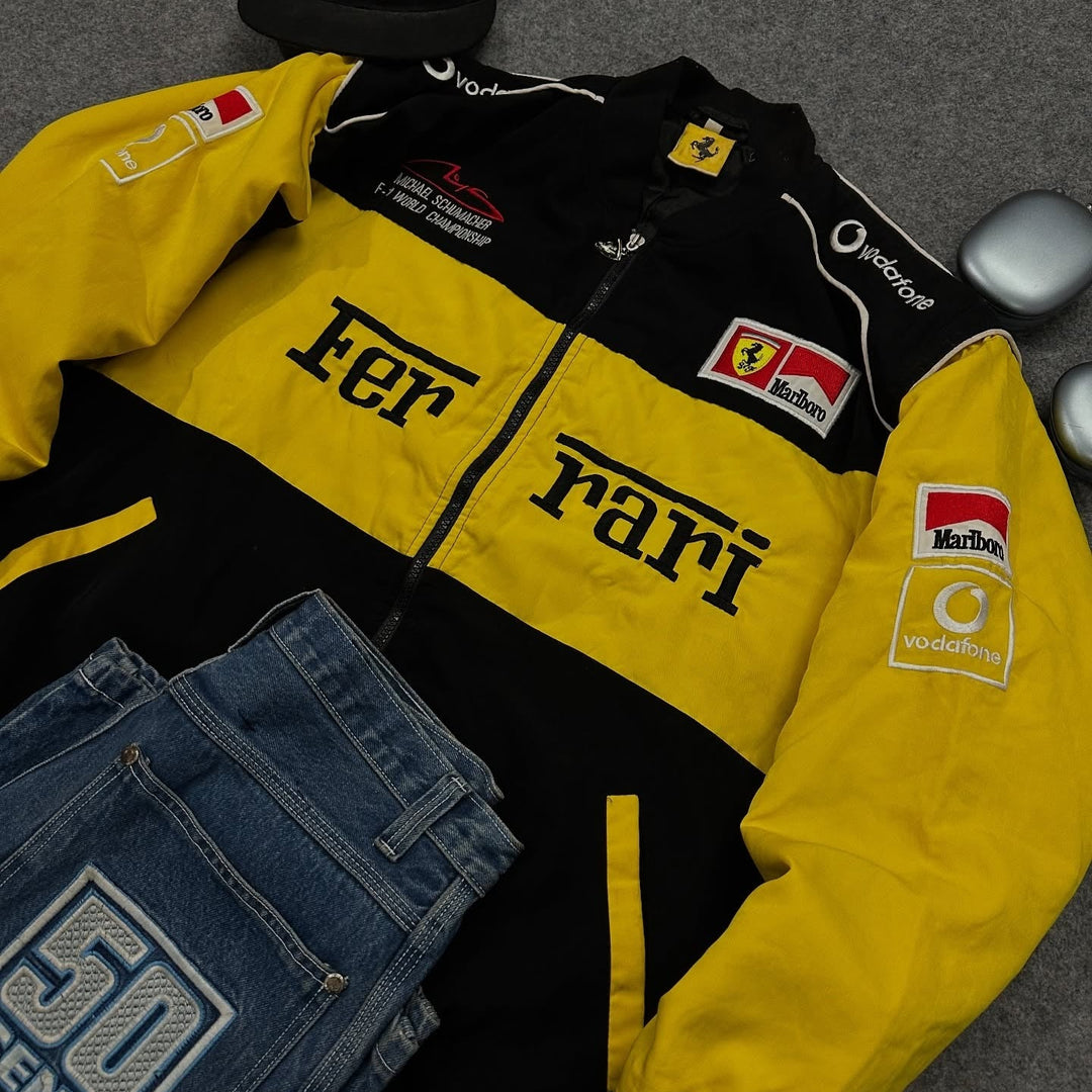 YELLOW FORMULA 1 VINTAGE JACKET