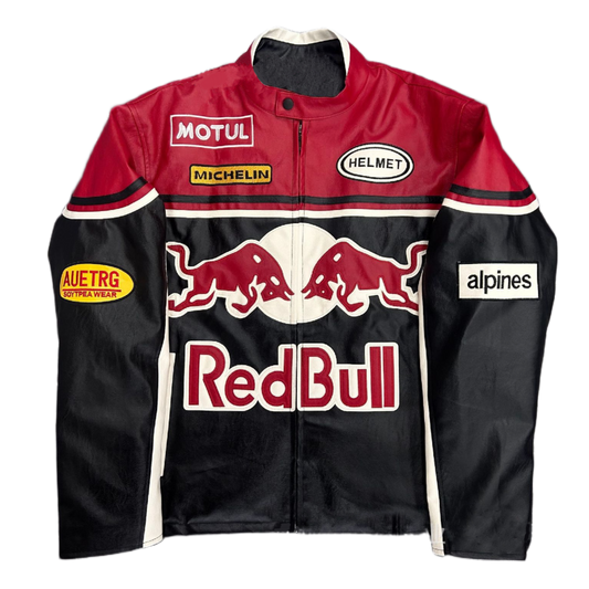VINTAGE REDBULL F1 LEDERJACKE